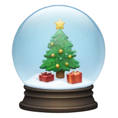 Christmas snowglobe sticker