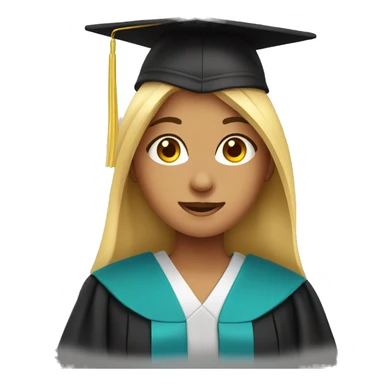 graduats girl sticker