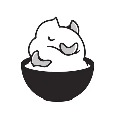 Hand-drawn peach ice cream with peach slices on top sticker