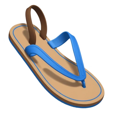 Una mano tirando una chancleta sticker