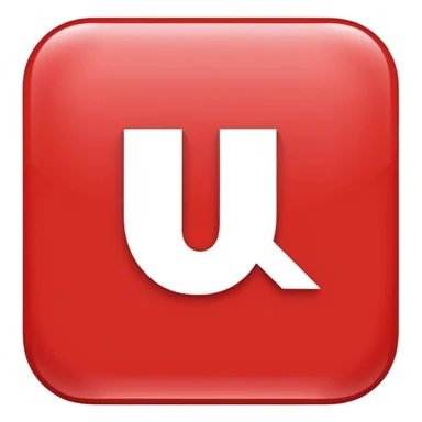 a red square with the word "ur pist" in the middle of the square sticker
