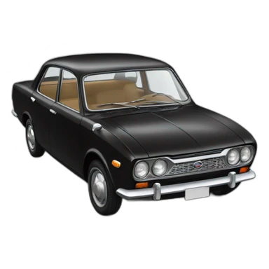 1962 BLACK DATSUN BLUEBIRD sticker