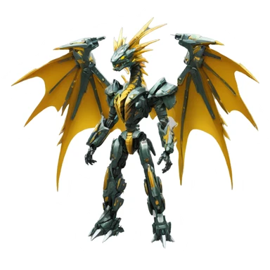 futuristic spiky dragon-Bionicle-mecha full body sticker