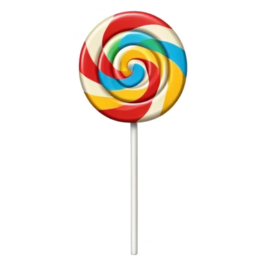 Vintage circus lollipop sticker