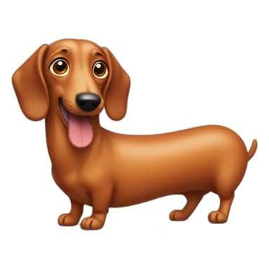 Sausage dog as a sausage sticker