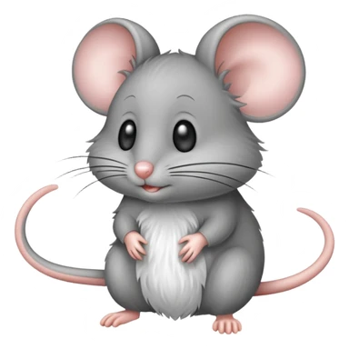 mouse with extra long tail sticker