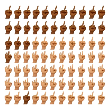67 gesture emoji sticker