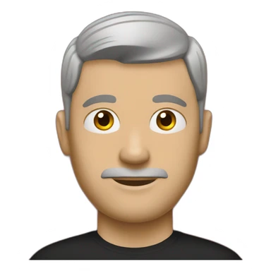 white man with tattoos in a black T-shirt and a red bandana sticker