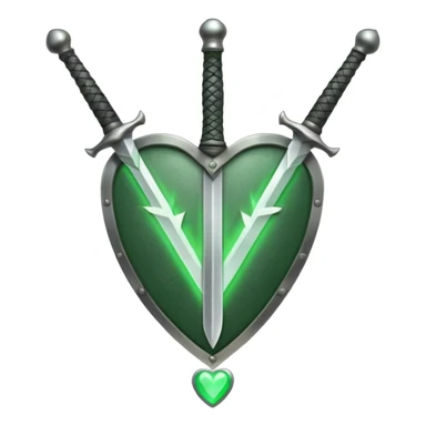 Make 1 discord emoji's for a sword icon, 1 discord emoji for a shield icon, and 1 discord emoji for a  healing icon in the same style. sticker
