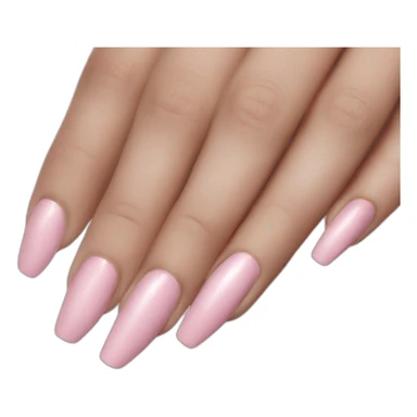 Light pink nails sticker