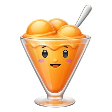 Orange sherbet sticker