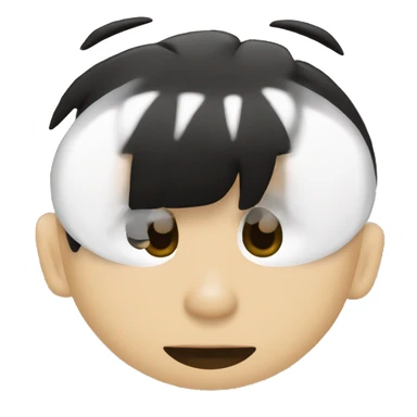 com a cara da minha mae, ela tem um cabelinho crescendo agora preto por causa da quimioterapia e branca tem olhos grandes usa ocu sticker