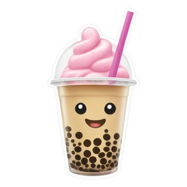 Bubble tea sticker