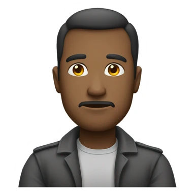 a man standing with arms crossed looking determined sticker