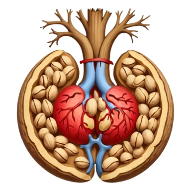 Nuts balls anatomy sticker