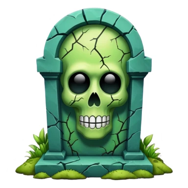 Trippy tombstone  sticker