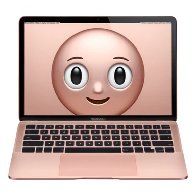 MacBook couleur or rose sticker