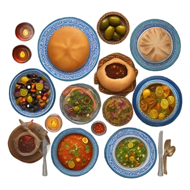Moroccan Shabbat dinner  sticker