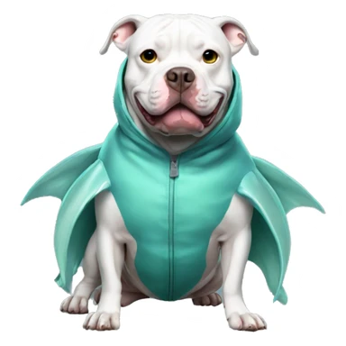 Pitbull in a fish suit  sticker