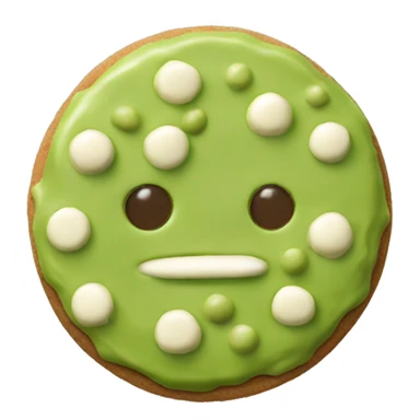 Matcha cookie with white chocolate chips  sticker