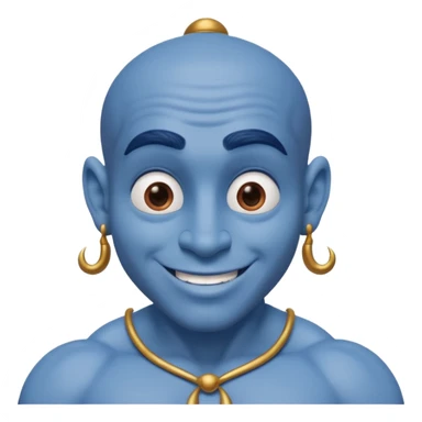 The genie from the cartoon Aladdin sticker