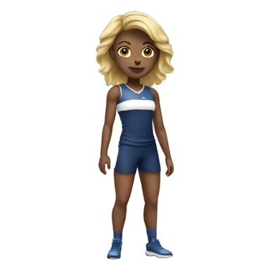 sport girl sticker