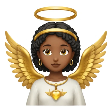 Black girl Angel sticker