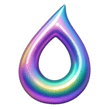 Iridescent big giant glistening glossy sparkly shiny glittery scenic thing sticker