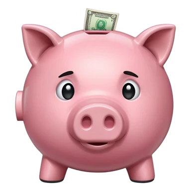 Broken piggy bank sticker