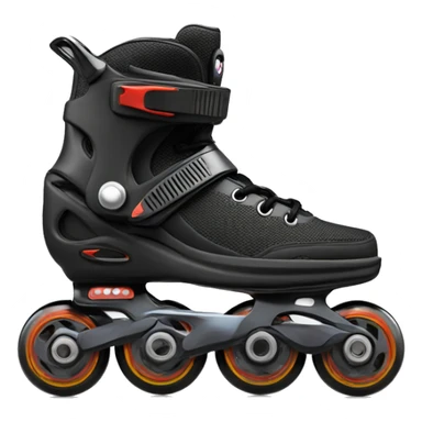 a black rollerblade inline skate, the model called "TWISTER XT" sticker