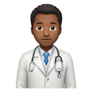 black male hotel doctor sticker