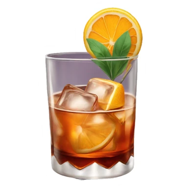 Old Fashioned cocktail sticker