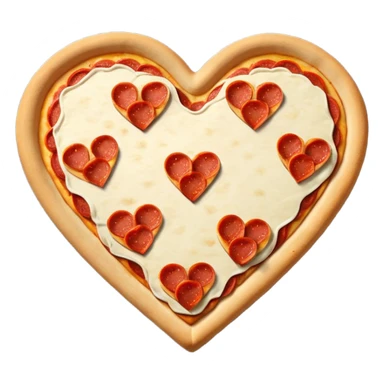 Heart shaped pizza  sticker