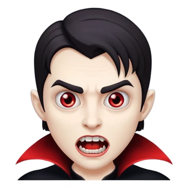 suprised vampire sticker