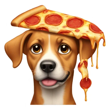 Dog look like pizza sticker