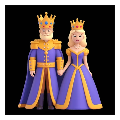 disney king and queen posing sticker