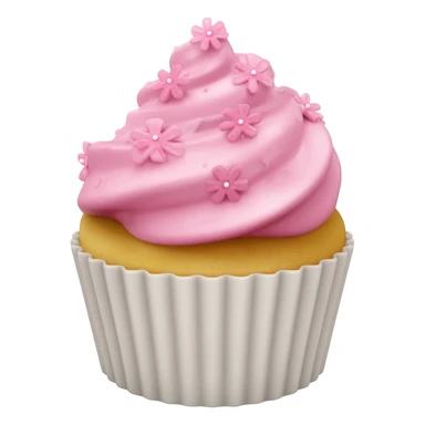 Cupcake with pink icing sticker