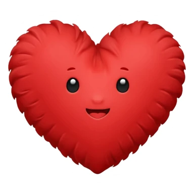 heart-shaped pillow sticker