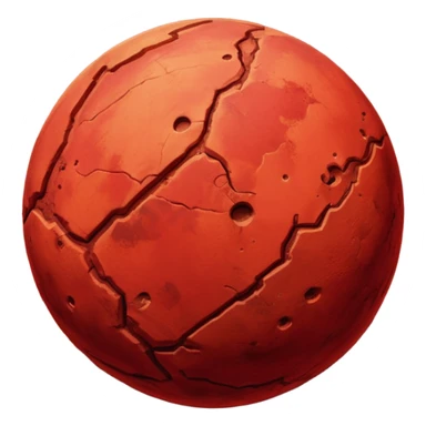 mars planet sticker