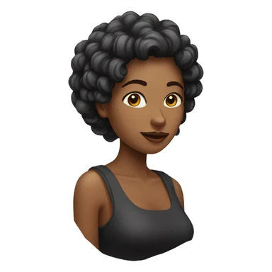 Mulher com laço na cabeça  sticker