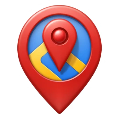 El icono de google maps sticker