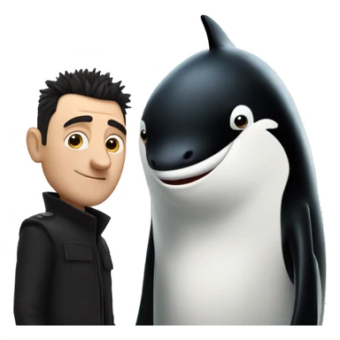 Gru with a orca sticker