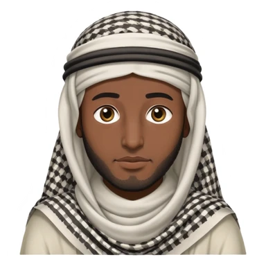 Saudi man with keffiyeh headscarf sticker