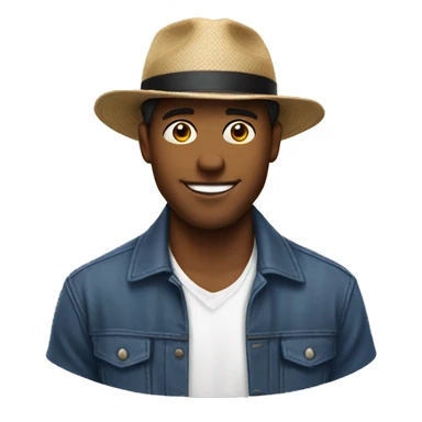 Frat guy with hat on  sticker