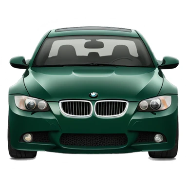 BMW e90 dark green sticker