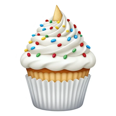 A cupcake tooth sticker