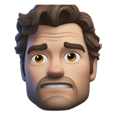 Henry Cavil very sweaty  sticker