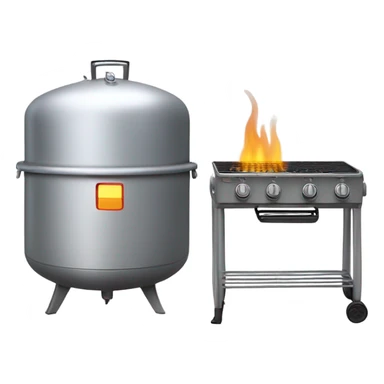 propane tank and grill sticker