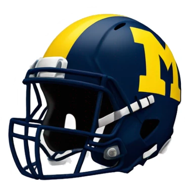 University of Michigan wolverines football helmet sticker
