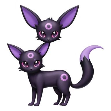 Noibat-Umbreon-Espeon-hybrid, full body sticker